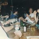 IDN Bali 1990SEPT28 WRLFC WGT 002  Griffo, Mary, Lambok, Trevor "Fluxy" Flux & Bushy park up at out favorite watering hole, the Sari Club : 1990, 1990 World Grog Tour, Asia, Bali, Indonesia, October, Rugby League, Wests Rugby League Football Club